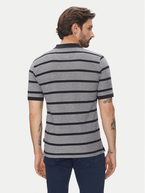 Pierre Cardin Pierre Cardin Polo C5 21414.2115 Granatowy Slim Fit
