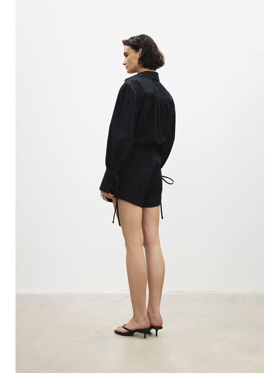 Duende Duende Szorty materiałowe Harlow Shorts Czarny Regular Fit