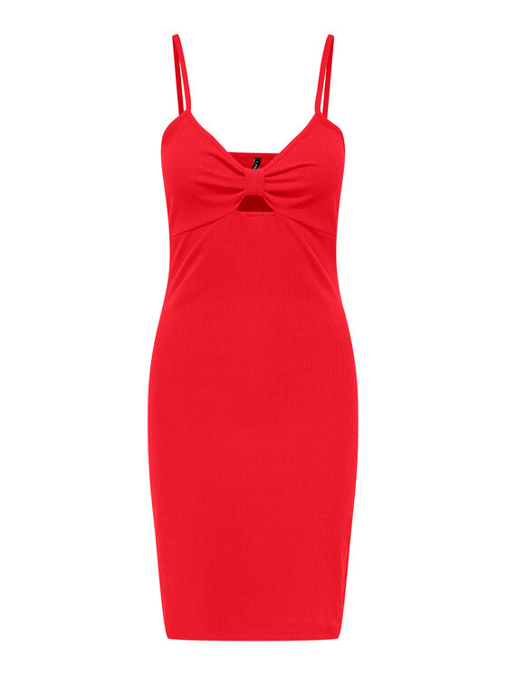 ONLY Vestito estivo Janna 15343601 Rosso Slim Fit, taglia : XL
