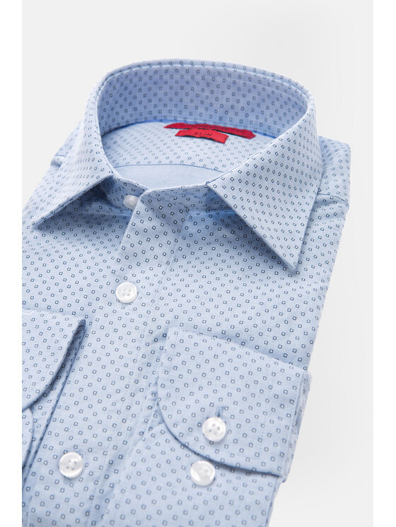 Lancerto Lancerto Koszula Cornelia KO073121000035 Niebieski Slim Fit