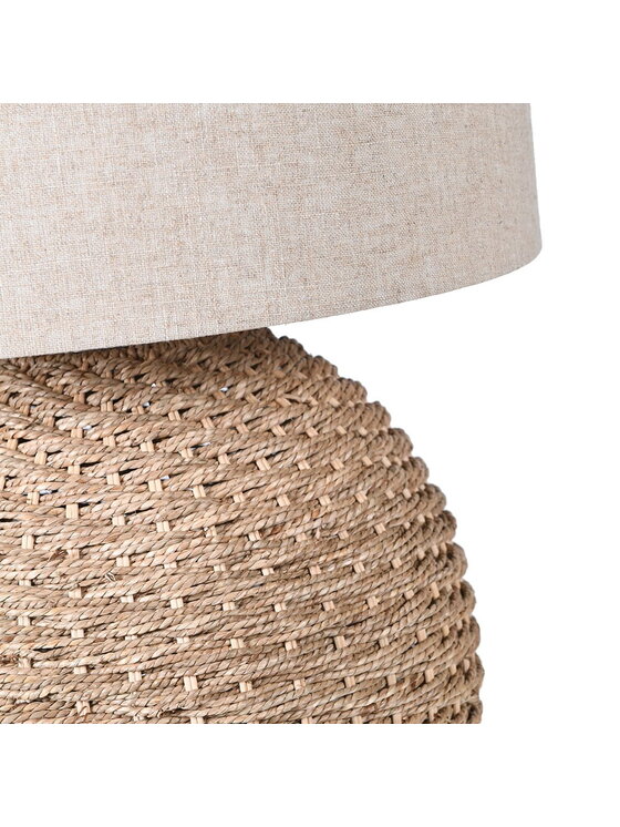 Decoratore Decoratore Lampa Stołowa Orb Rattan Wys.70cm Beżowy