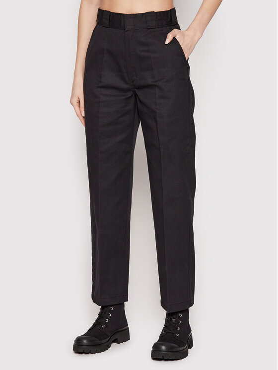 Dickies Dickies Riidest püksid Elizaville DK0A4XKBBLK Must Regular Fit