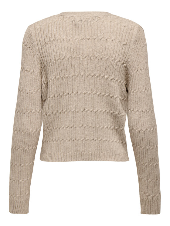 ONLY ONLY Kardigán Katia 15310902 Barna Regular Fit