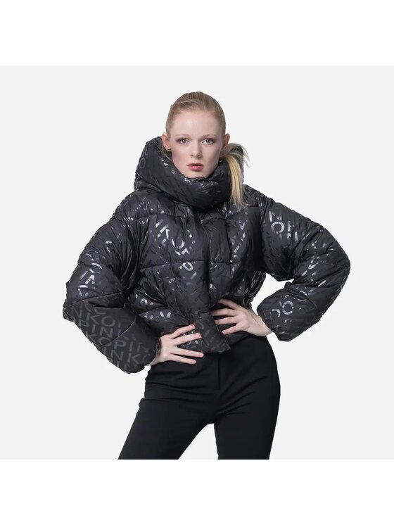 PINKO PINKO Kurtka puchowa Infuso Czarny Regular Fit