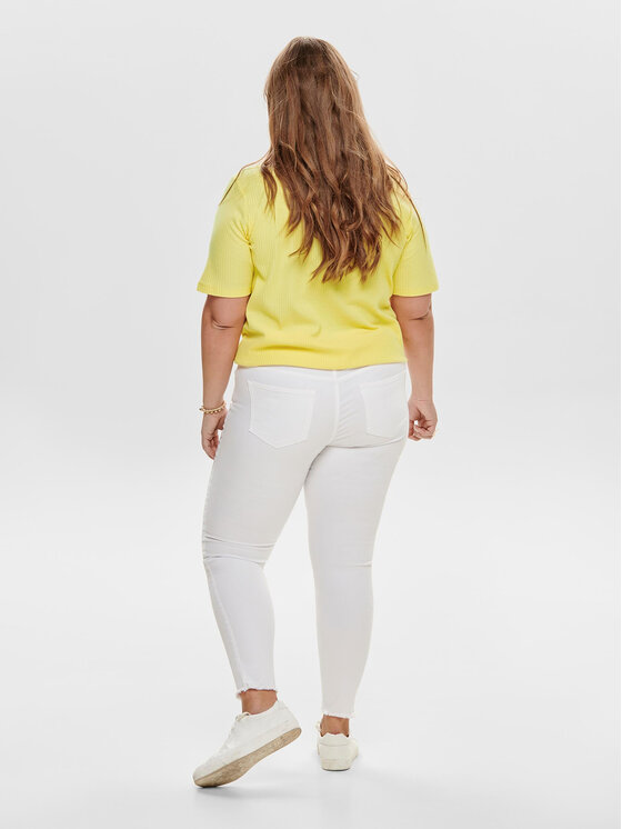 ONLY Carmakoma ONLY Carmakoma Traperice Willy 15176825 Bijela Skinny Fit