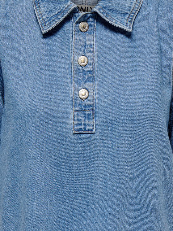 ONLY ONLY Sukienka jeansowa Gry 15335635 Niebieski Regular Fit