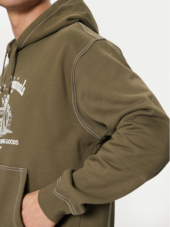 adidas adidas Sweatshirt Wabash JP4482 Grün Loose Fit