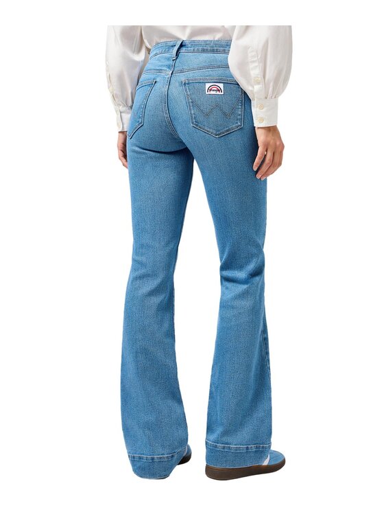 Wrangler Wrangler Jeansy Flare 112362360 Niebieski Flare Fit