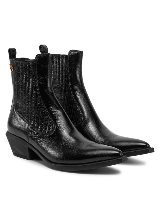 PINKO PINKO Kavbojski škornji Tex 14 SD0345P083 Črna