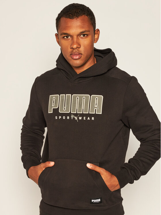 Puma Sweatshirt Athletics Hoodie 583456 Noir Regular Fit | Modivo.fr