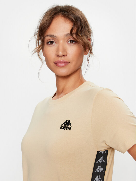 Kappa Kappa T-shirt 313021 Bež Relaxed Fit