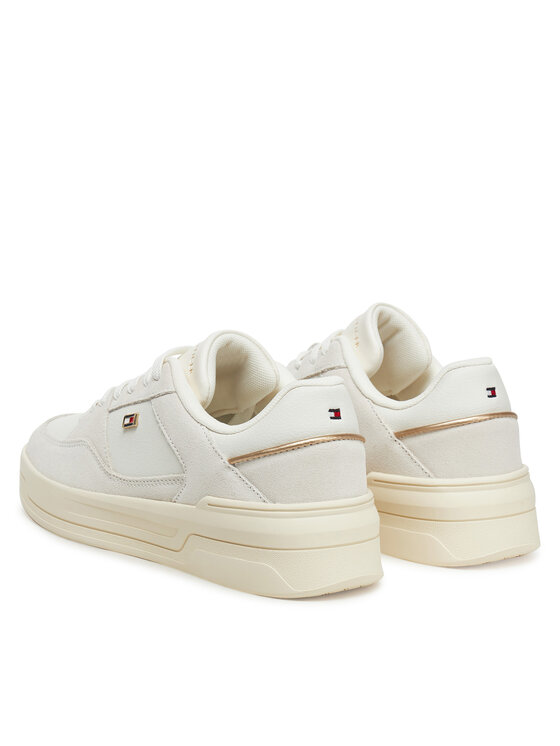 Tommy Hilfiger Tommy Hilfiger Sneakers Essential Basket Sneaker FW0FW08456 Bianco