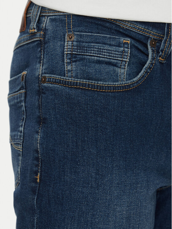 Mustang Mustang Jeansy Washington 1013976 Granatowy Regular Fit