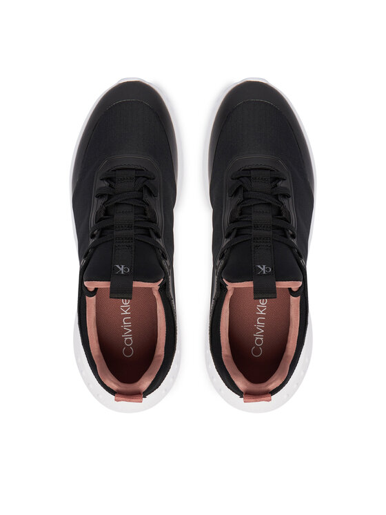Calvin Klein Jeans Calvin Klein Jeans Sneakersy Eva Runner Laceup Sock Mat Mix YW0YW02064 Czarny