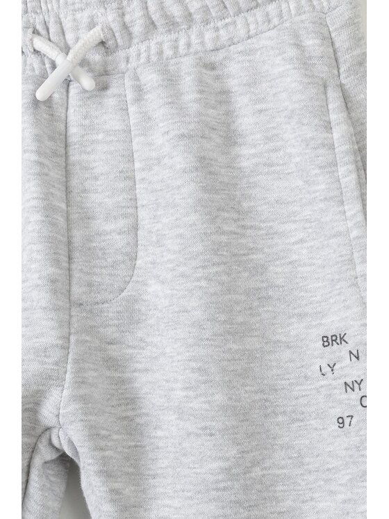 MINOTI MINOTI Spodnie dresowe 17FLEECE 48 Szary Regular Fit
