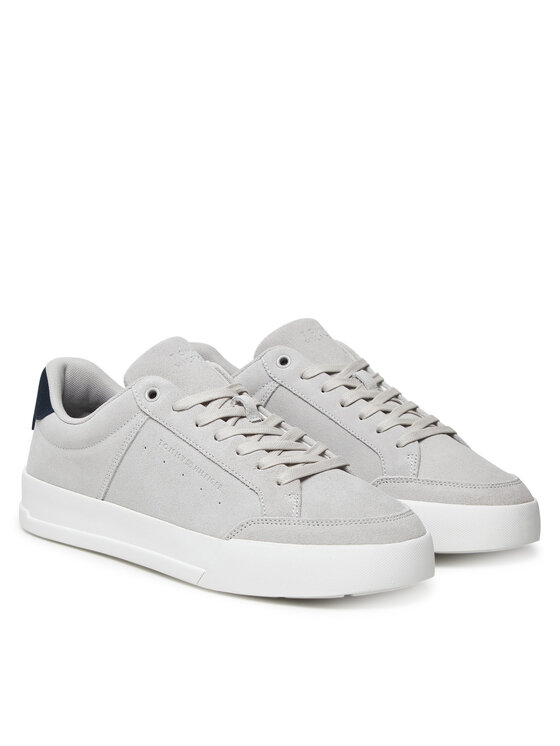 Tommy Hilfiger Tommy Hilfiger Sneakersy Th Court Summer Suede FM0FM05517 Szary