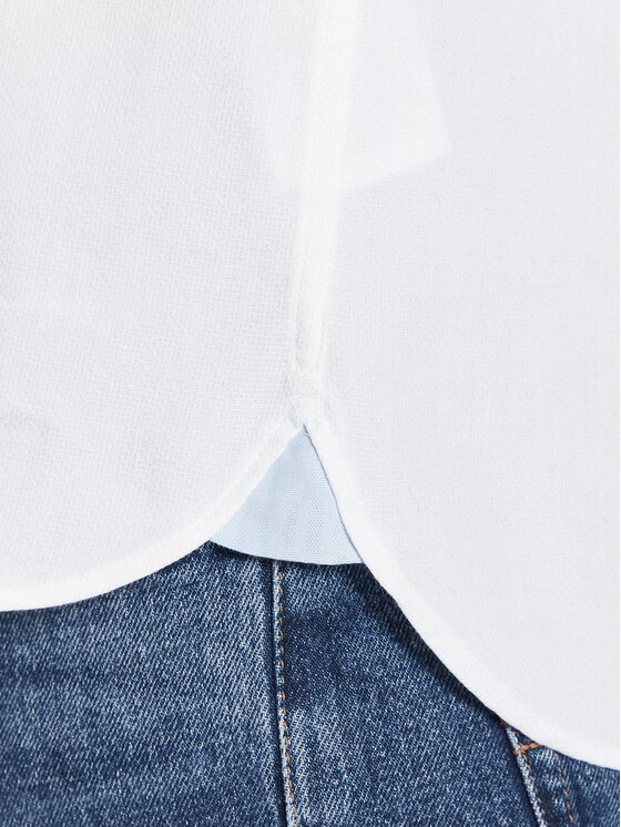 Tommy Hilfiger Tommy Hilfiger Srajca Flex Dobby MW0MW31816 Bela Slim Fit