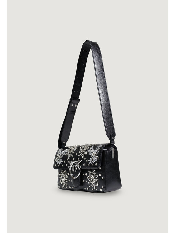 PINKO PINKO Τσάντα LOVE SLOUCHY CLASSIC MEZZO BAC Μαύρο