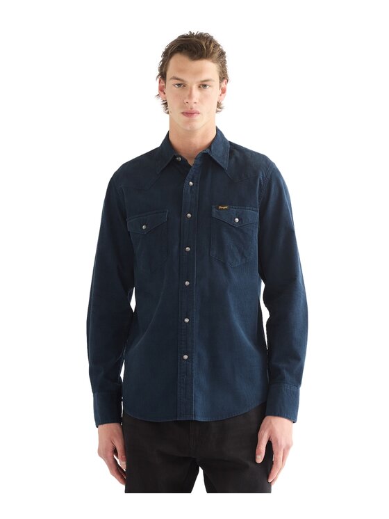 Wrangler Wrangler Koszula 112386903 Granatowy Regular Fit