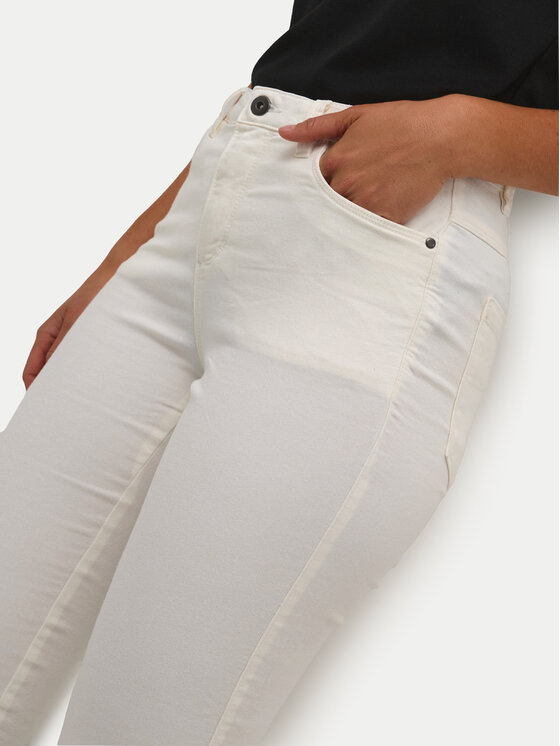 Kaffe Kaffe Τζιν Zelina 10506253 Εκρού Slim Fit