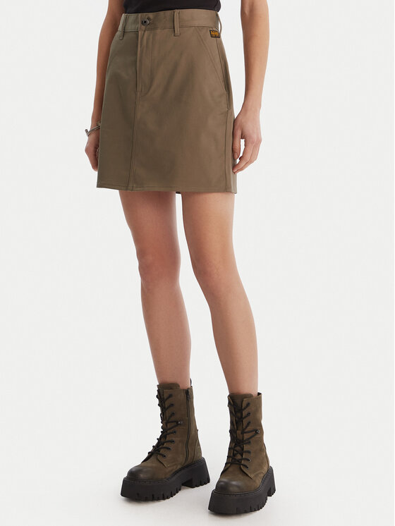 G-Star Raw G-Star Raw Miniszoknya D29095-5126 Khaki Regular Fit