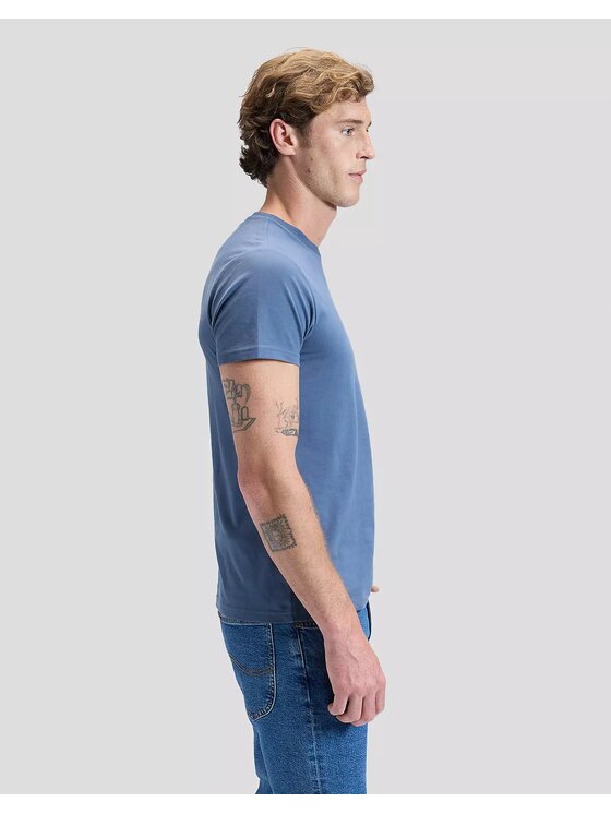 Lee Lee T-Shirt TWIN PACK CREW Biały Slim Fit