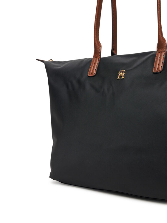 Tommy Hilfiger Tommy Hilfiger Torbica Popette Maxi Tote AW0AW17996 Crna