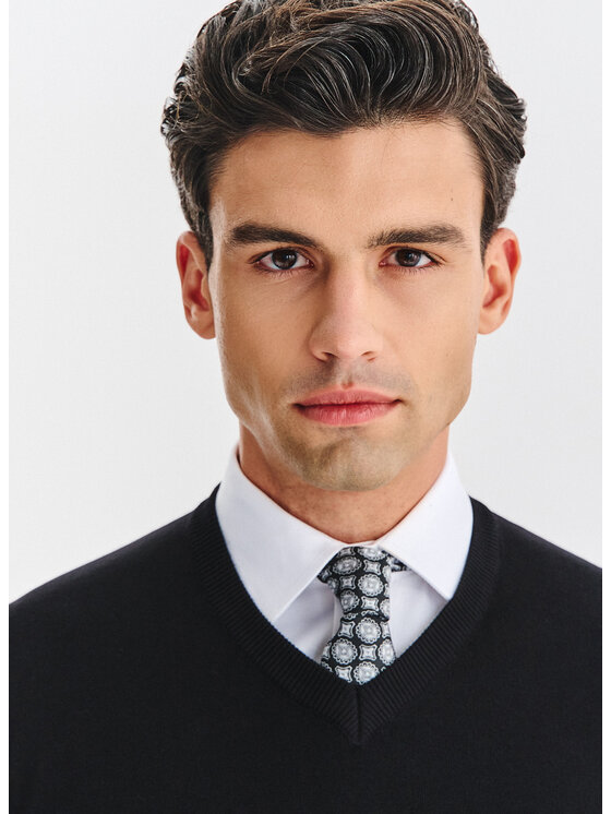 Pako Lorente Pako Lorente Sweter P25WN-2X-034 Czarny Classic Fit