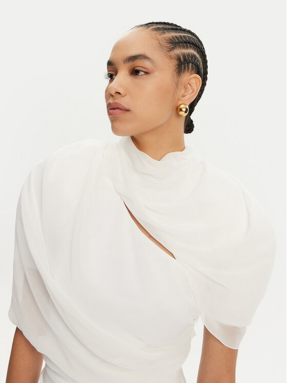 JACQUEMUS JACQUEMUS Sukienka koktajlowa 24H251DR130-1555 Biały Regular Fit