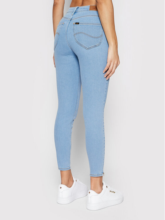 Lee Lee Jeans hlače Scarlett L31BTVZB 112145019 Modra Skinny Fit