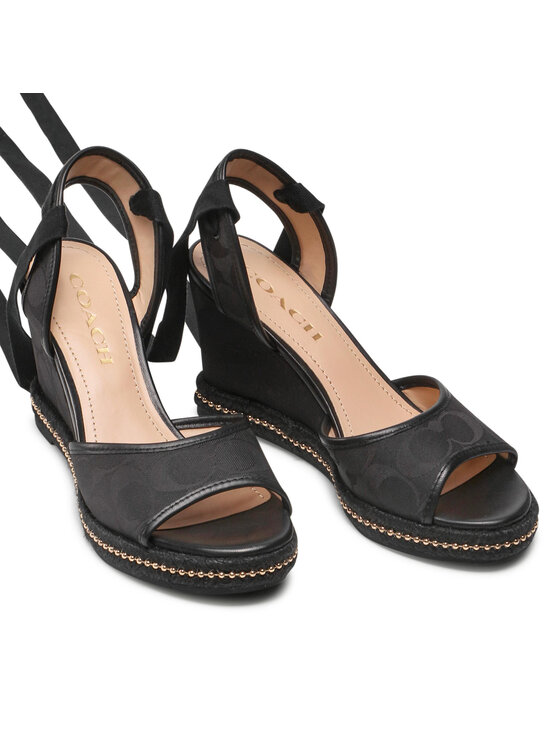 Coach Coach Sandali Page Sig Recycled C8931 Nero