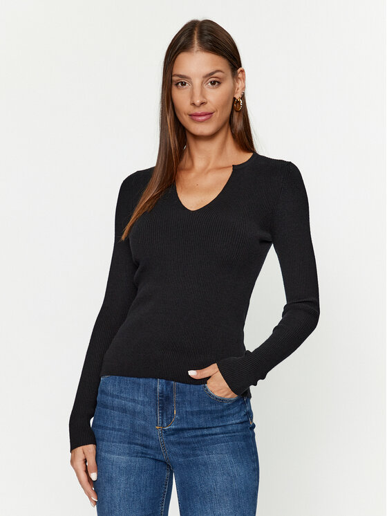 Vero Moda Sveter 10291120 Čierna Slim Fit