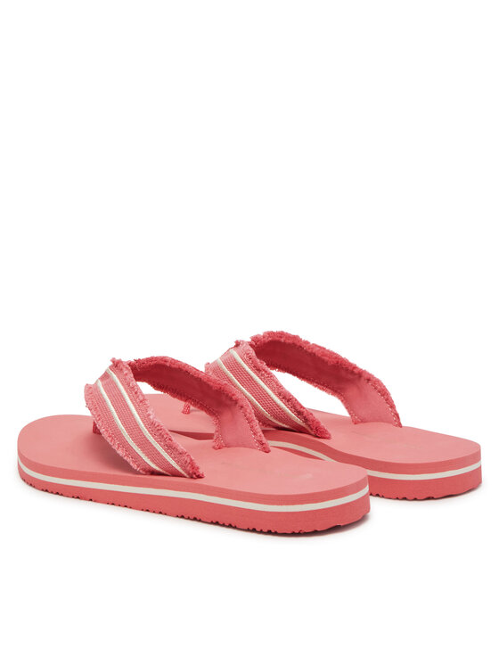 Tommy Hilfiger Tommy Hilfiger Σαγιονάρες TH Webbing Beach Sandal FW0FW08739 Κοραλλί
