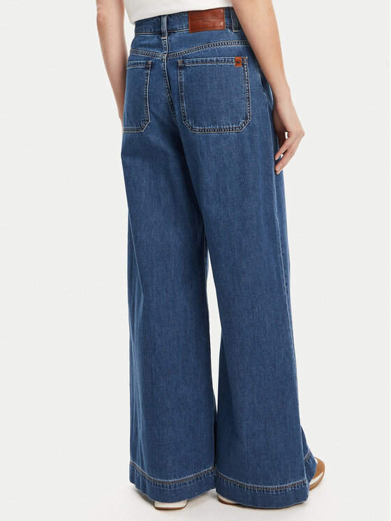 Weekend Max Mara Weekend Max Mara Jeans hlače Vega 2525186061 Mornarsko modra Wide Leg