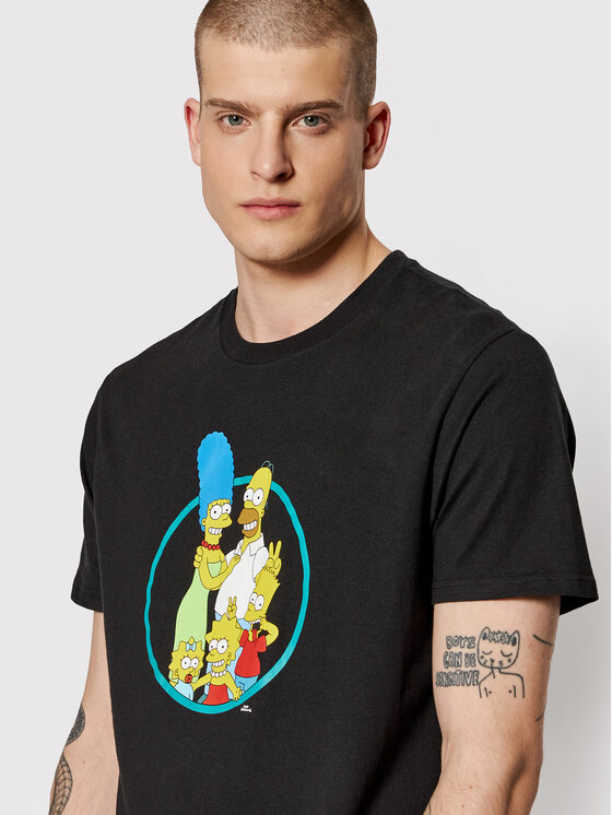 T-shirt SIMPSONS Family A1SS36 Nero Relaxed Fit