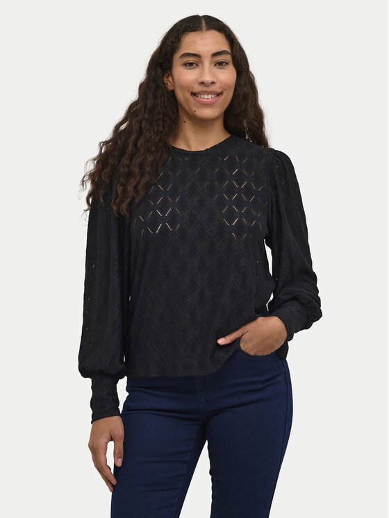 Kaffe Kaffe Блузка Tine 10509099 Чорний Regular Fit