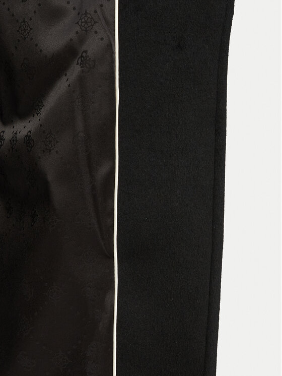 Guess Guess Vlněný kabát W6BL43 W4095 Černá Regular Fit