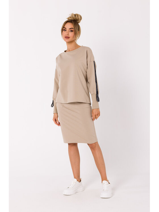 Made of Emotion Made of Emotion Felpa M727 Beige Premium Fit