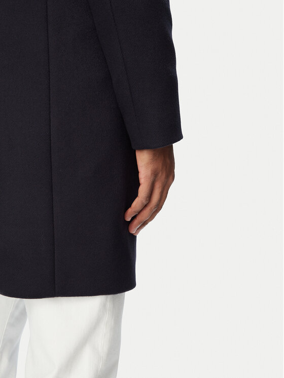 Tommy Hilfiger Tommy Hilfiger Вълнено палто MW0MW40768 Тъмносин Regular Fit