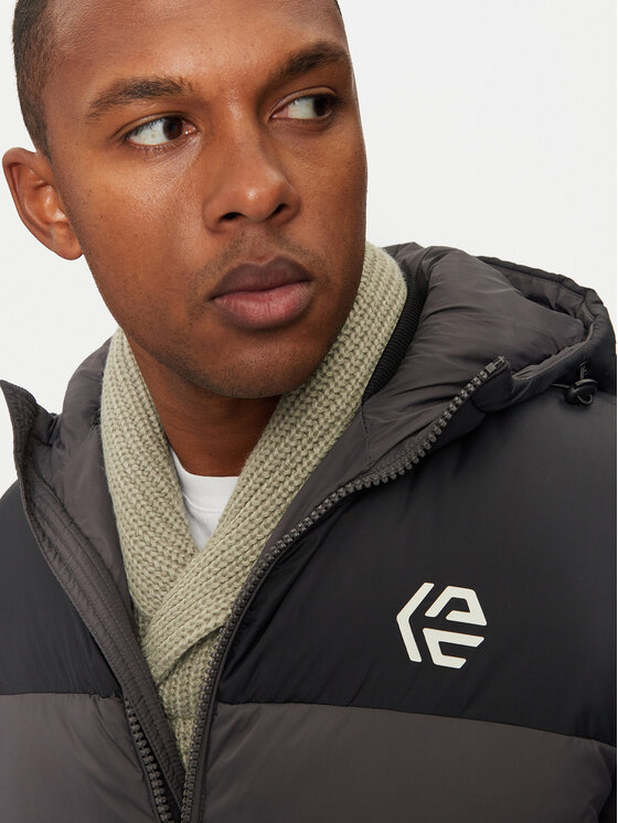 INDICODE INDICODE Пуховик Alanin 15-802 Сірий Regular Fit