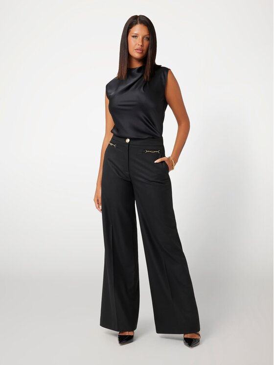 GUESS BY MARCIANO Pantaloni di tessuto 168637 Nero Regular Fit Modivo