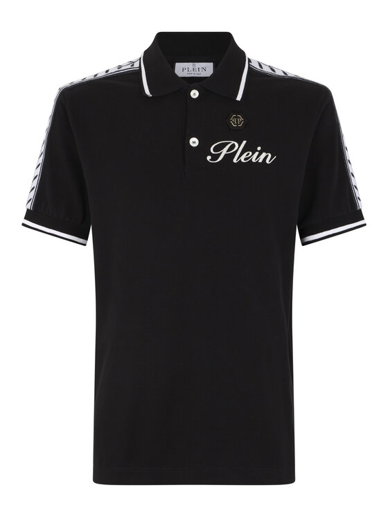 PHILIPP PLEIN PHILIPP PLEIN Polo 30546 Czarny Slim Fit
