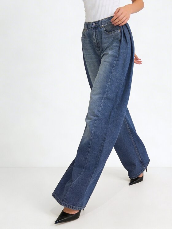 MissDenim MissDenim Jeansy Baggy Niebieski Boyfriend Fit