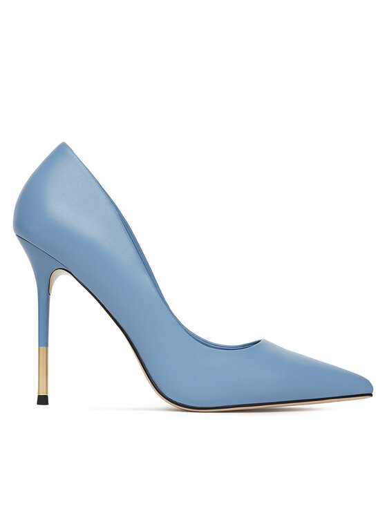 Pantofi cu toc subțire Eva Minge THYME-LT934-35 Albastru