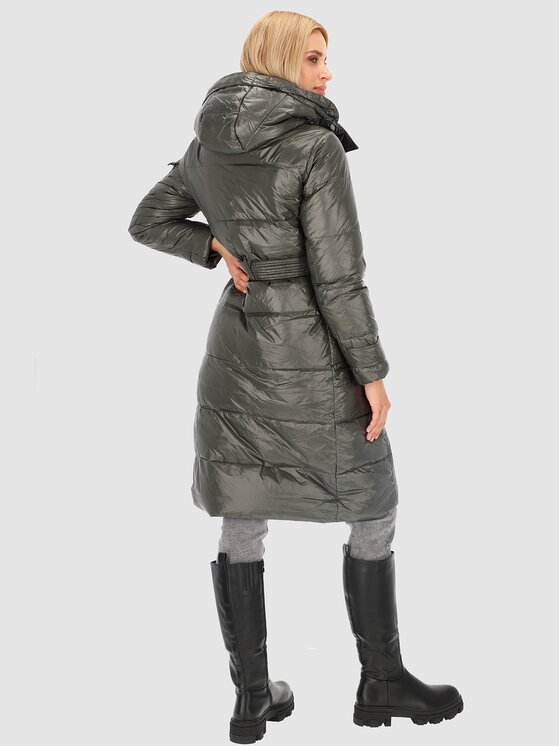 Perso Perso Kurtka damska BLH220019FX Khaki Regular Fit