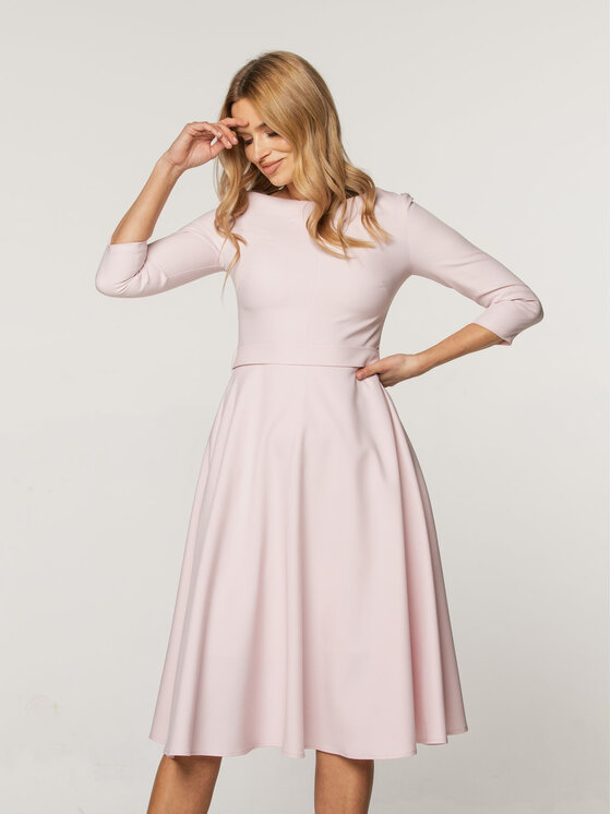 Willsoor Willsoor Sukienka koktajlowa 67339 Różowy A-Line Fit