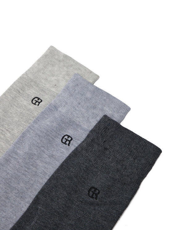 Gino Rossi Gino Rossi 3er-Set hohe Herrensocken CEO_AS_GR_01_W_AW25 (3-pack). Grau