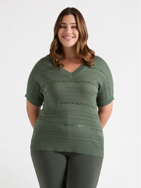 Fiorella Rubino Fiorella Rubino Cardigan M555L007927N035 Verde Regular Fit