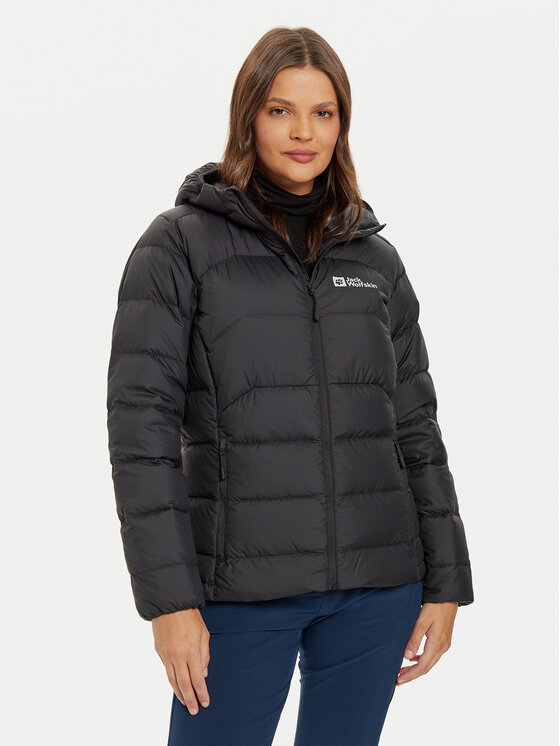 Jack Wolfskin Vatovaná bunda Ather Down A60330 Čierna Regular Fit