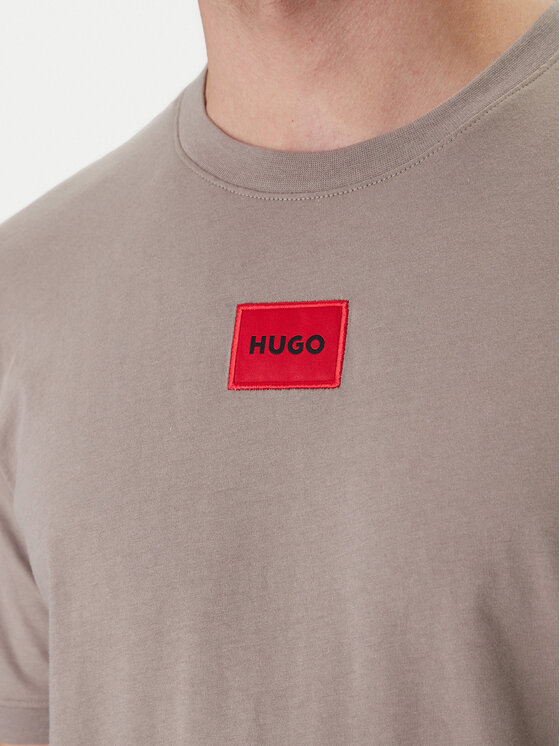 HUGO HUGO Tricou Diragolino212 50447978 Bej Regular Fit